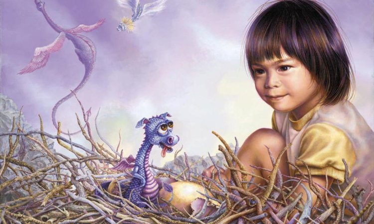 child and dragon