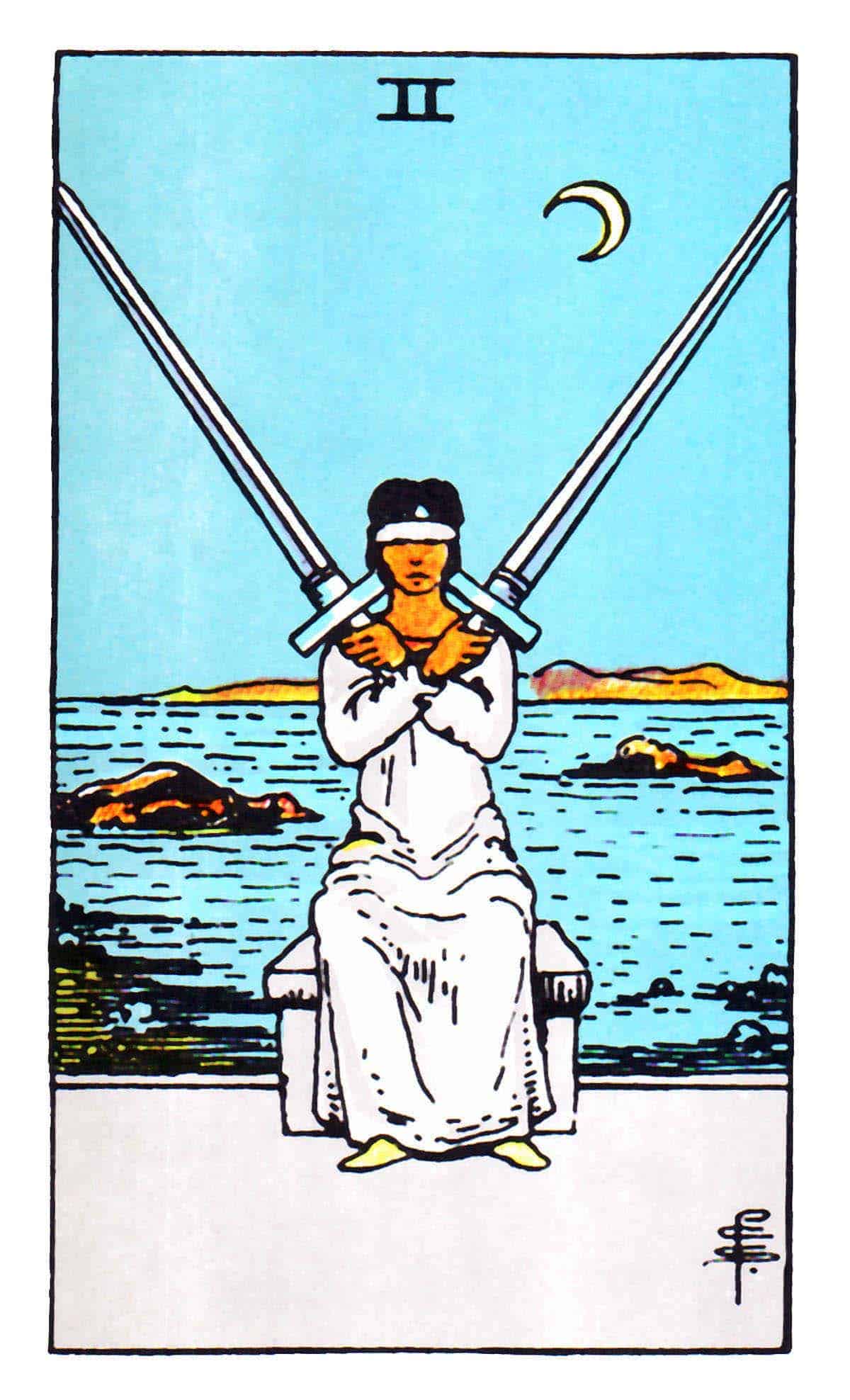 Two of swords tarot card monthly horoscopes